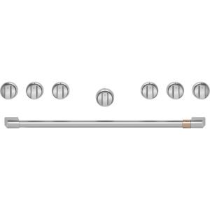 Cafe´ 36" Brushed Stainless Handle & Knob Set for Pro Range and Rangetop