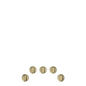 Café Custom Gas Cooktop Knobs Brushed Brass