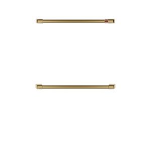 Café Custom Handles for Double Wall Oven Brushed Brass