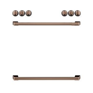Café Front Control Electric Knobs and Handles Brushed Copper