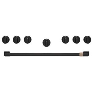 Café Custom Handle and Knob Kit for 36in Pro Range and Rangetop Flat Black