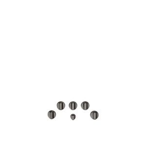 Café 6 Gas Cooktop Knobs Brushed Black
