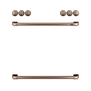 Café Front Control Gas Knobs and Handles Brushed Copper