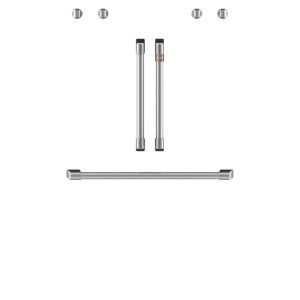 Café 2 French-Door Handles; 1 - 30" Handle; 4 Knobs Stainless Steel
