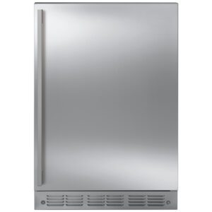 Monogram 24" Stainless Steel Bar Refrigerator With Icemaker