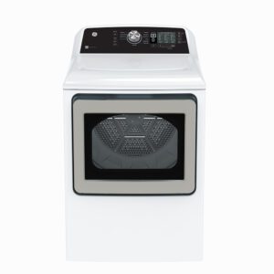 GE 7.4 cu.ft. Top Load Electric Dryer with SaniFresh Cycle White